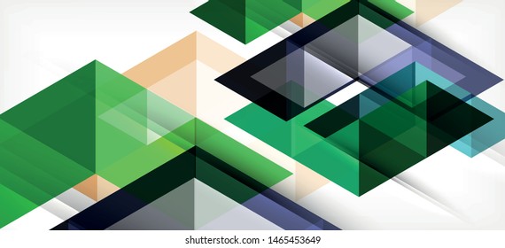 Colorido repetindo triângulos geométrico moderno em estilo contemporâneo em fundo branco. Forma geométrica abstrata. Textura moderna e elegante. Design gráfico abstrato vetorial.