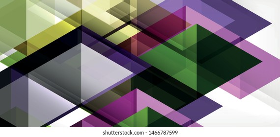 Colorful repeating triangles modern geometric in contemporary style on white background. Abstract geometric shape. Modern stylish texture. Vector abstract graphic design.