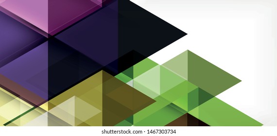 Farbige, sich wiederholende Dreiecke, moderne Geometrie im zeitgenössischen Stil auf weißem Hintergrund. Abstrakte geometrische Form. Moderne, stilvolle Textur. Abstraktes Vektorgrafik-Design.