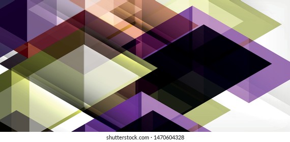 Colorful repeating triangles modern geometric in contemporary style on white background. Abstract geometric shape. Modern stylish texture. Vector abstract graphic design.
