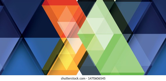 Colorful repeating triangles modern geometric in contemporary style on white background. Abstract geometric shape. Modern stylish texture. Vector abstract graphic design.
