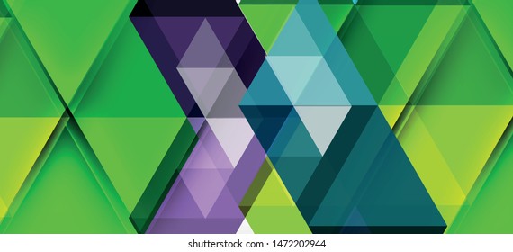 Colorful repeating triangles modern geometric in contemporary style on white background. Abstract geometric shape. Modern stylish texture. Vector abstract graphic design.