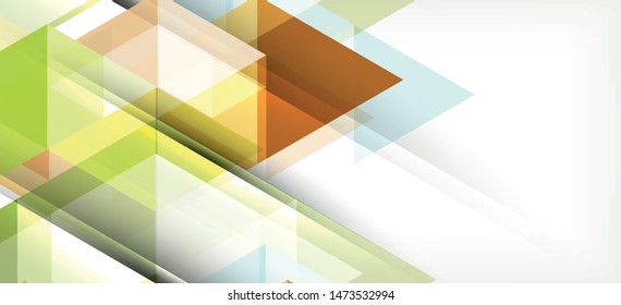 Colorful repeating triangles modern geometric in contemporary style on white background. Abstract geometric shape. Modern stylish texture. Vector abstract graphic design.