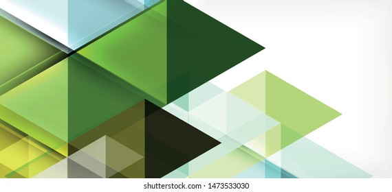 Colorful repeating triangles modern geometric in contemporary style on white background. Abstract geometric shape. Modern stylish texture. Vector abstract graphic design.