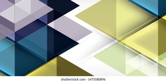 Triángulos repetitivos coloridos geométricos modernos de estilo contemporáneo sobre fondo blanco. Forma geométrica abstracta. Textura moderna y elegante. Diseño gráfico abstracto vectorial.
