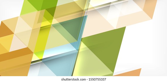Colorful repeating triangles modern geometric in contemporary style on white background. Abstract geometric shape. Modern stylish texture. Vector abstract graphic design.
