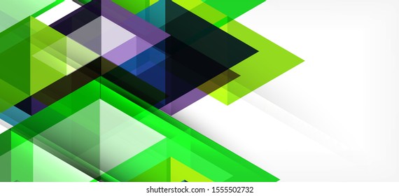 Triángulos repetitivos coloridos geométricos modernos de estilo contemporáneo sobre fondo blanco. Forma geométrica abstracta. Textura moderna y elegante. Diseño gráfico abstracto vectorial.
