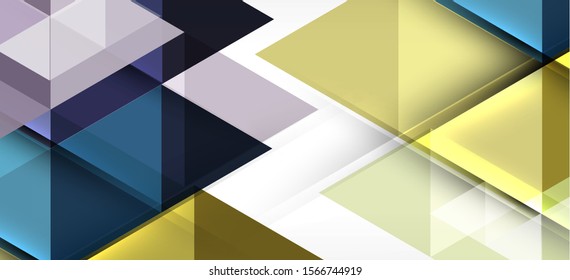 Colorful repeating triangles modern geometric in contemporary style on white background. Abstract geometric shape. Modern stylish texture. Vector abstract graphic design.