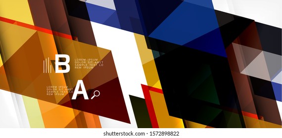 Colorful repeating triangles modern geometric in contemporary style on white background. Abstract geometric shape. Modern stylish texture. Vector abstract graphic design.
