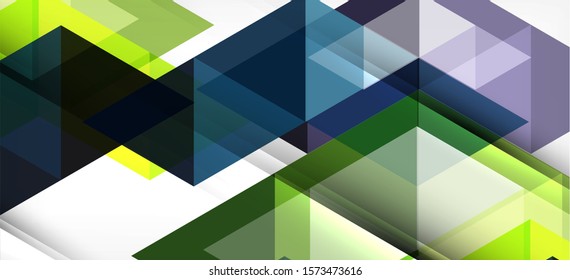 Colorful repeating triangles modern geometric in contemporary style on white background. Abstract geometric shape. Modern stylish texture. Vector abstract graphic design.