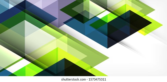 Colorful repeating triangles modern geometric in contemporary style on white background. Abstract geometric shape. Modern stylish texture. Vector abstract graphic design.