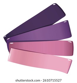 colorful resistance bands for exercise and fitness