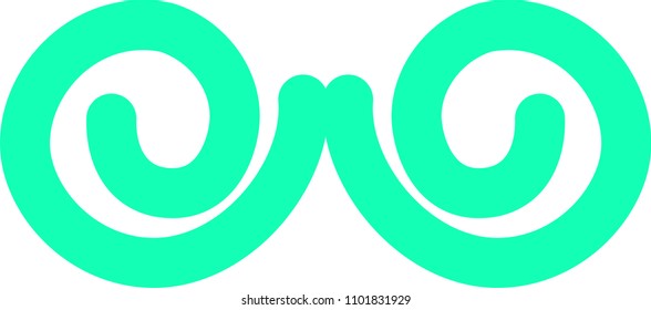 Colorful respectable beard