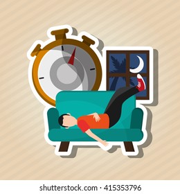 colorful  resting design, vector illustration