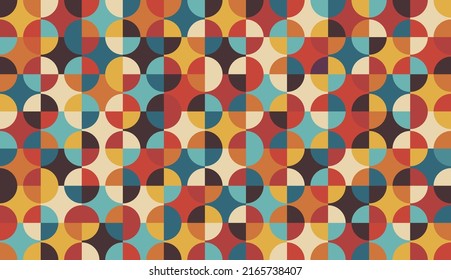 Colorful retro abstract background and minimal design