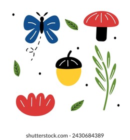Colorful retro abstract floral decorative pattern vector