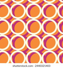 Buntes abstraktes geometrisches Retro-Muster