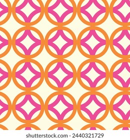 Colorful retro abstract geometric pattern