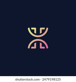 Colorful retro alphabets vector gradient design classic vintage editable