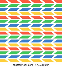 Colorful retro arrow pattern background. Vector design Eps 10