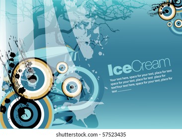 colorful retro background for text