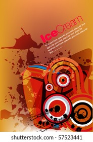 colorful retro background for text