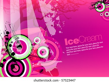 colorful retro background for text