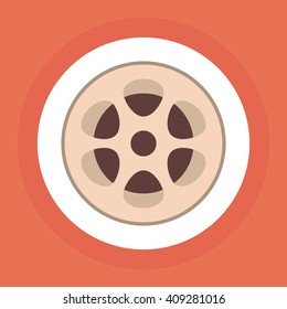 colorful retro cinema, vector illustration