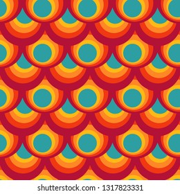 Farbiges Retro-Design. Nahtloses Muster für Bildschirmhintergründe und Geschenke