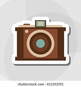 colorful retro design, vector illustration