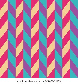 Colorful retro geometric seamless patterns.