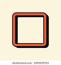 Colorful Retro Geometric Shape Illustration