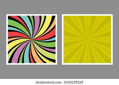 Colorful retro horizontal background. Colorful explosion background. Fantasy Vector Illustration. Magic sunlight pattern background. Waste paper star explosion. Circus poster or plaque