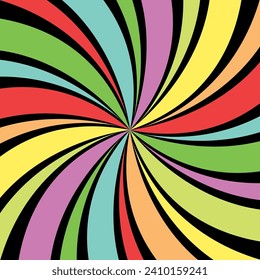 Colorful retro horizontal background. Colorful explosion background. Fantasy Vector Illustration. Magic sunlight pattern background. Waste paper star explosion. Circus poster or plaque
