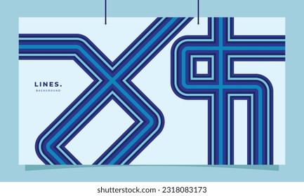 Colorful retro lines background template copy space. Vintage dynamic stripes backdrop design for poster, banner, landing page, magazine, decoration, wallpaper, leaflet, pamphlet, or cover.