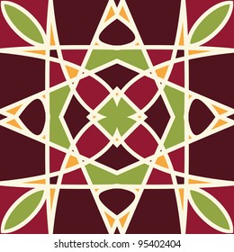 Colorful retro mosaic pattern background, vector illustration