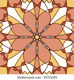 Colorful retro mosaic pattern background, vector illustration
