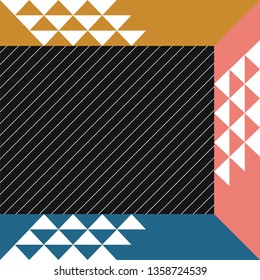 colorful retro pattern design