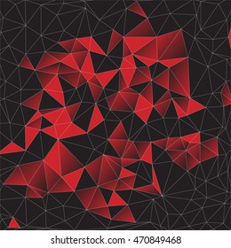 Colorful retro pattern of triangles. Pattern of geometric shapes. Colorful mosaic. Retro triangle background