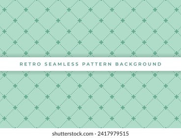 diseño de fondo de patrón retro ininterrumpido