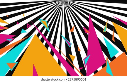 Colorful retro style abstract background