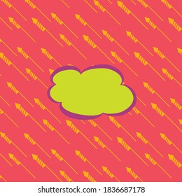 Colorful retro style vector pattern for Diwali festival. Diwali background with firecracker graphics and motifs with empty blurb for message.