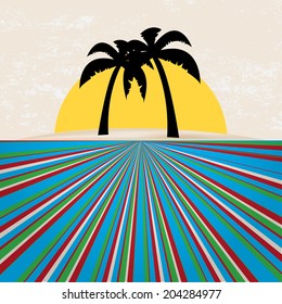 Colorful retro summer backgrounds
