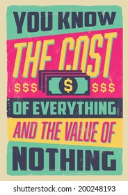 Colorful Retro Vintage Motivational Quote Poster with Calligraphic and Typographic Elements 