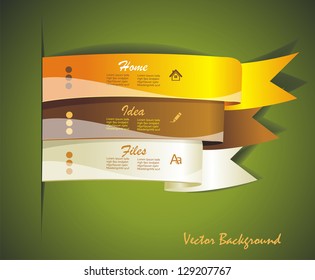 Colorful ribbon for your design, vector illustration