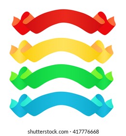 Colorful ribbons for decorations