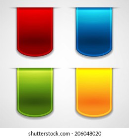 colorful ribbons set