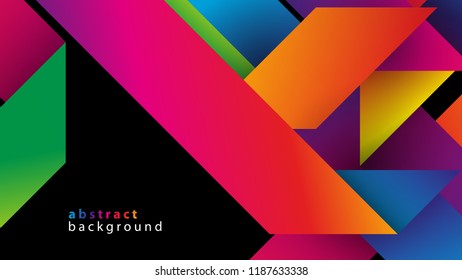 colorful ribbons vector background