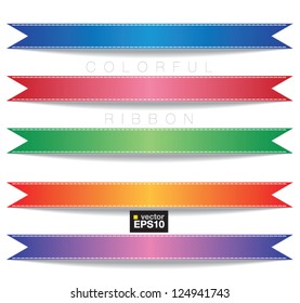 Colorful Ribbons vector.EPS10