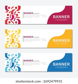 Colorful Ring banner and template layout